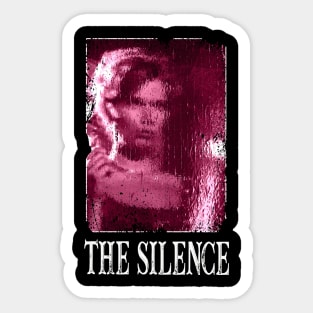 Dive into Bergman's World Iconic Scenes from Silence on Your Tee Sticker